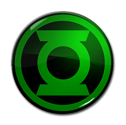 Green Lantern - Logo Black 1.5" Pin