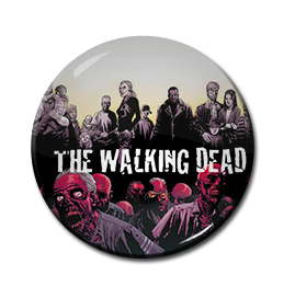 The Walking Dead - Heroes and Zombies 1.5" Pin