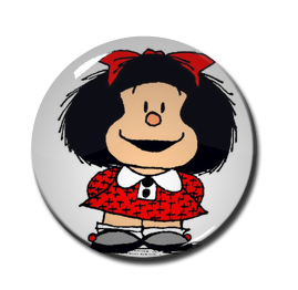 Mafalda 1.5" Pin