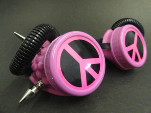 Pink Peace Sign Goggles