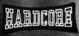 Hardcore Logo 4x1.5" Embroidered Patch