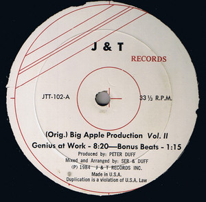 Big Apple Production Vol Ii - Genius At Work Lp *Used