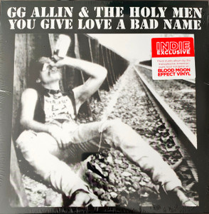 Gg Allin & The Holy Men - You Give Love A Bad Name * Blood Moon Variant* Lp *New