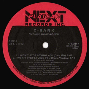 C-Bank - I Wont Stop Loving You Lp *Used