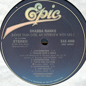 Shabba Ranks - Rawer Than Ever Lp *Used