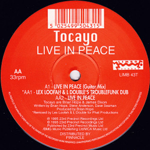 Tocayo - Live In Peace Lp *Used