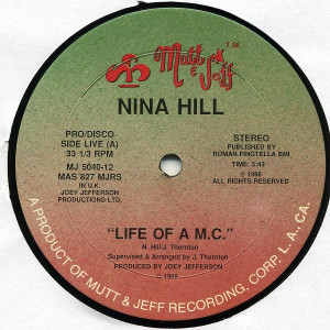Nina Hill - Life Of A Mc Lp *Used