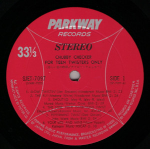 Chubby Checker - For Teen Twisters Only Lp *Used