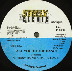 Anthony Malvo & Daddy Lizard ?– Take You To The Dance Lp *Used