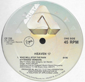 Heaven 17 - Who Will Stop The Rain Extended Version Lp *Used