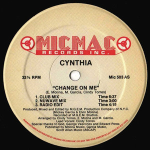 Cynthia - Change On Me Lp *Used