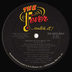 The Cover Girls - Because Of You Lp *Used