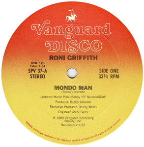 Roni Griffith - Mondo Man - Hot Lover Lp *Used