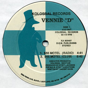 Vennie D - Motel Lp *Used