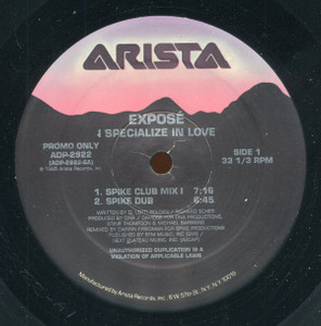 Expose - I Specialize In Love Remix Lp *Used