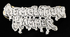 Demolition Hammer - Logo 2" Metal Badge Pin