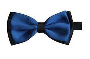 Black and Blue Bow Tie