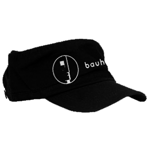 Bauhaus Black Military Cap