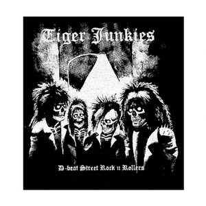 Tiger Junkies D-Beat Street Rock n Rollers 6x6" Printed Patch