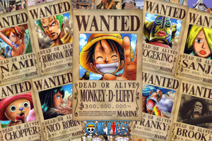 One Piece Wanted 12x18" Poster