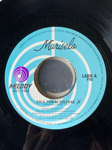 Marisela - Sola Con Mi Soledad - Sienteme, Amame, Quiereme * Used 7" Vinyl
