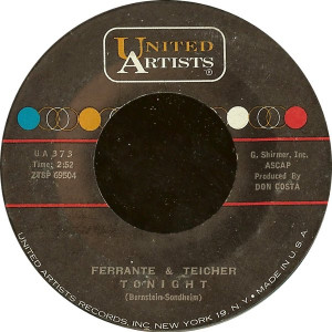 Ferrante & Teicher - Tonight Used 7" Vinyl