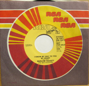 Marlow Tackett - I Know * Used 7" Vinyl