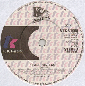Kc And The Sunshine - Please Don´T Go * Used 7" Vinyl