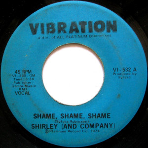 Vibration -Shame Shame * Used 7" Vinyl