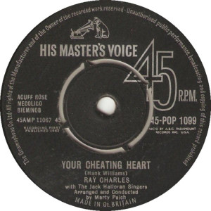 Ray Charles ?– Your Cheating Heart - You Are My Sunshine * Used 7" Vinyl