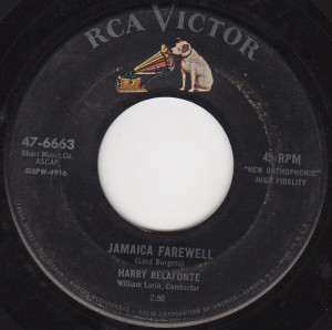 Harry Belafonte - Jamaica Farewell * Used 7" Vinyl
