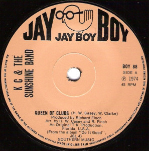 Kc And The Sunshine Band - Queen Of Clubs * Used 7" Vinyl