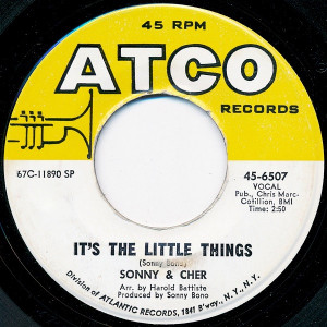 Sonny & Cher - It'S The Little Things * Used 7" Vinyl