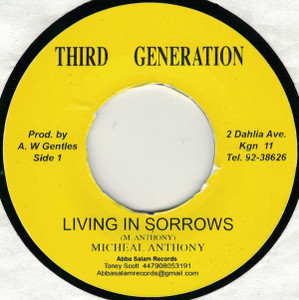 Michael Anthony - Living In Sorrows - Living Dub * New 7" Vinyl