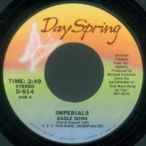 Imperials - Eagle Song * Used 7" Vinyl