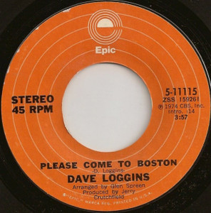 Dave Loggins - Please Come To  7" Vinyl