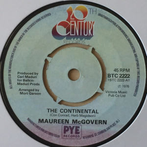 Maureen Mcgovern – The Continental  7" Vinyl