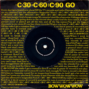 Bow Wow Wow - Sun Sea And Piracy - C'30, C'60, C'90 Go * Used 7" Vinyl