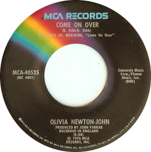 Olivia Newton - Come On Over * Used 7" Vinyl