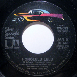 Jan & Dean - Honolulu Lulu Sidewalk Surfin * Used 7" Vinyl