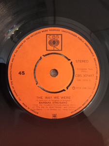 Barbara Streisand - Way We Were * Used 7" Vinyl