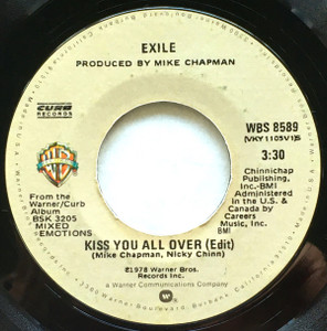 Exile - Kiss You All Over * Used 7" Vinyl