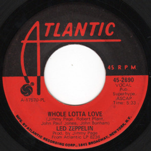 Led Zeppelin - Whole Lotta Love * Used 7" Vinyl