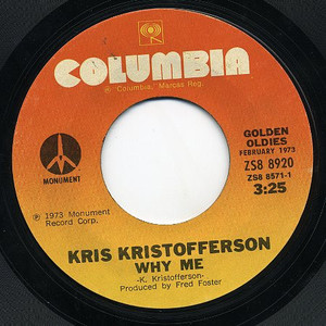 Kris Kristofferson ?– Why Me - Jesus Was A Capricorn * Used 7" Vinyl