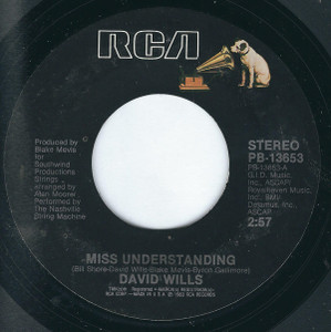 David Wills - Miss Understanding * Used 7" Vinyl