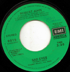 Robert John - Sad Eyes * Used 7" Vinyl