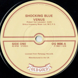 The Shocking Blue - Venus - Hot Sand * Used 7" Vinyl