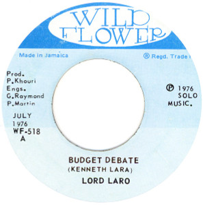 Lord Laro - Budget Debate - Lord Laro - Foreign Press * Used 7" Vinyl
