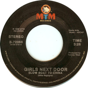 Girls Next Door - Slow Boat To China - * Used 7" Vinyl