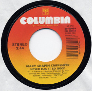 Mary Chapin Carpenter - Other Streets * Used 7" Vinyl